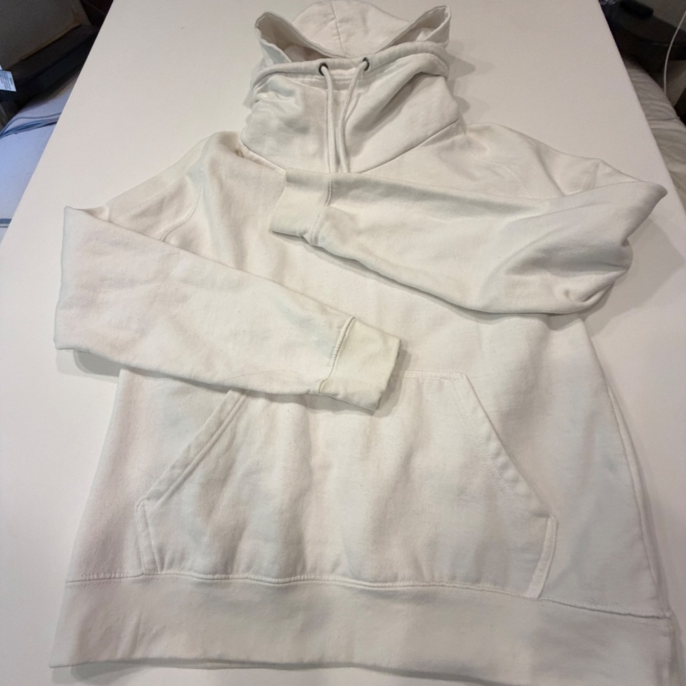 Black Jack 1999 White Funnel Neck Hoodie Pullover Mens Medium 1398 BKJK